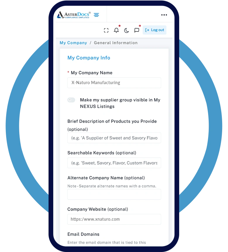 Supplier Qualification Dashboard