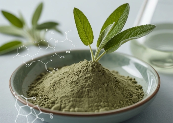 Organic sage leaf powder phytochemical profile