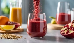 Bulk pomegranate powder used in functional food and beverage formulations
