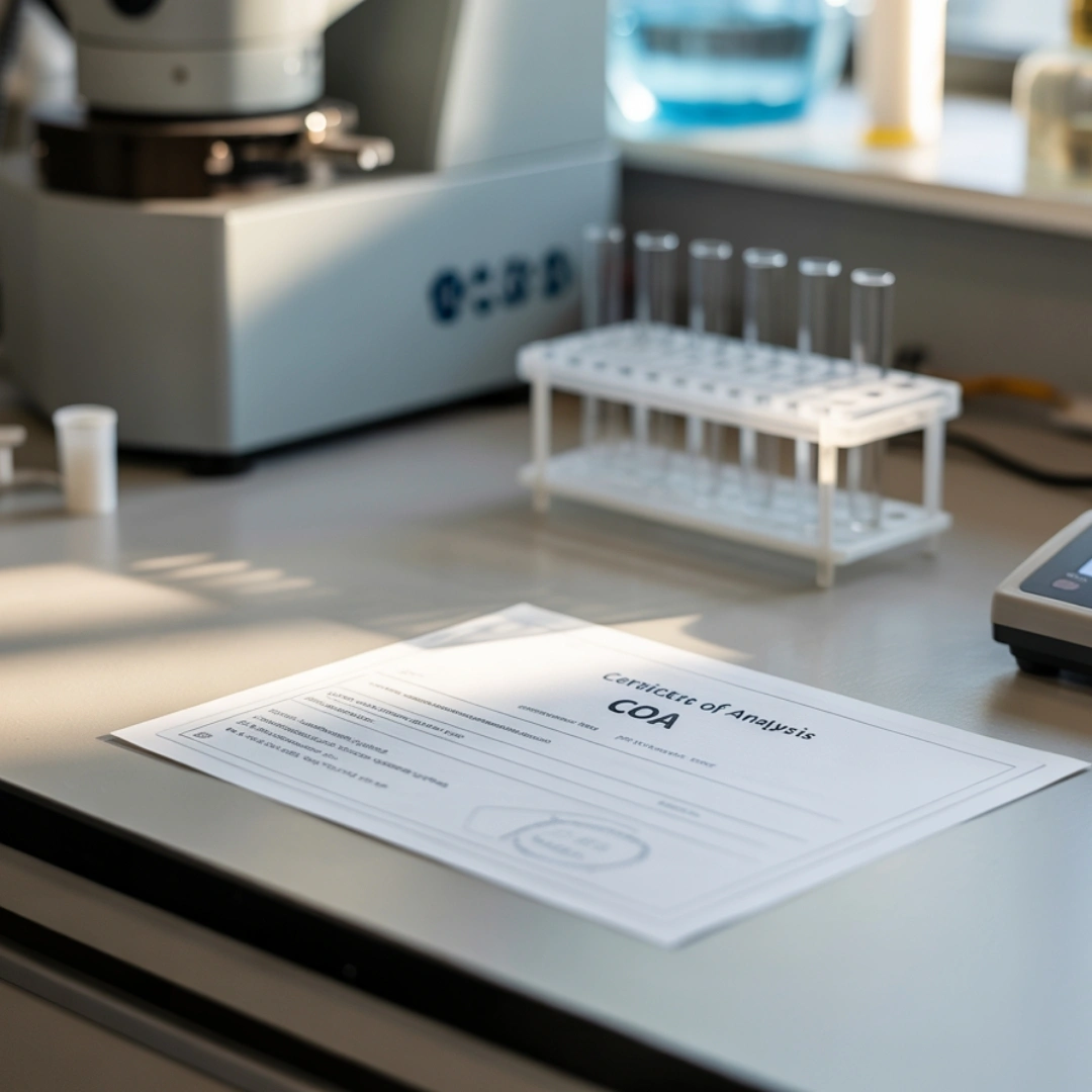 Chaga Mushroom Powder Lab Certificate