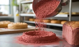 Pomegranate powder used in dairy and dessert product formulations