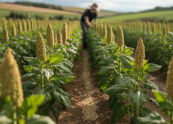 Bulk Organic Quinoa Seed Powder warehouse storage US-based distribution Green Jeeva