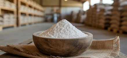 Calcium lactate powder used in blending and encapsulation processes for dietary supplements