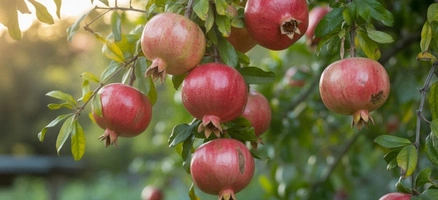 Fresh pomegranate fruit sourced from farms for pomegranate powder production