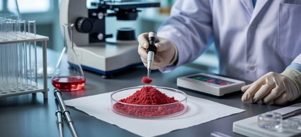Laboratory testing of pomegranate powder for quality and compliance verification