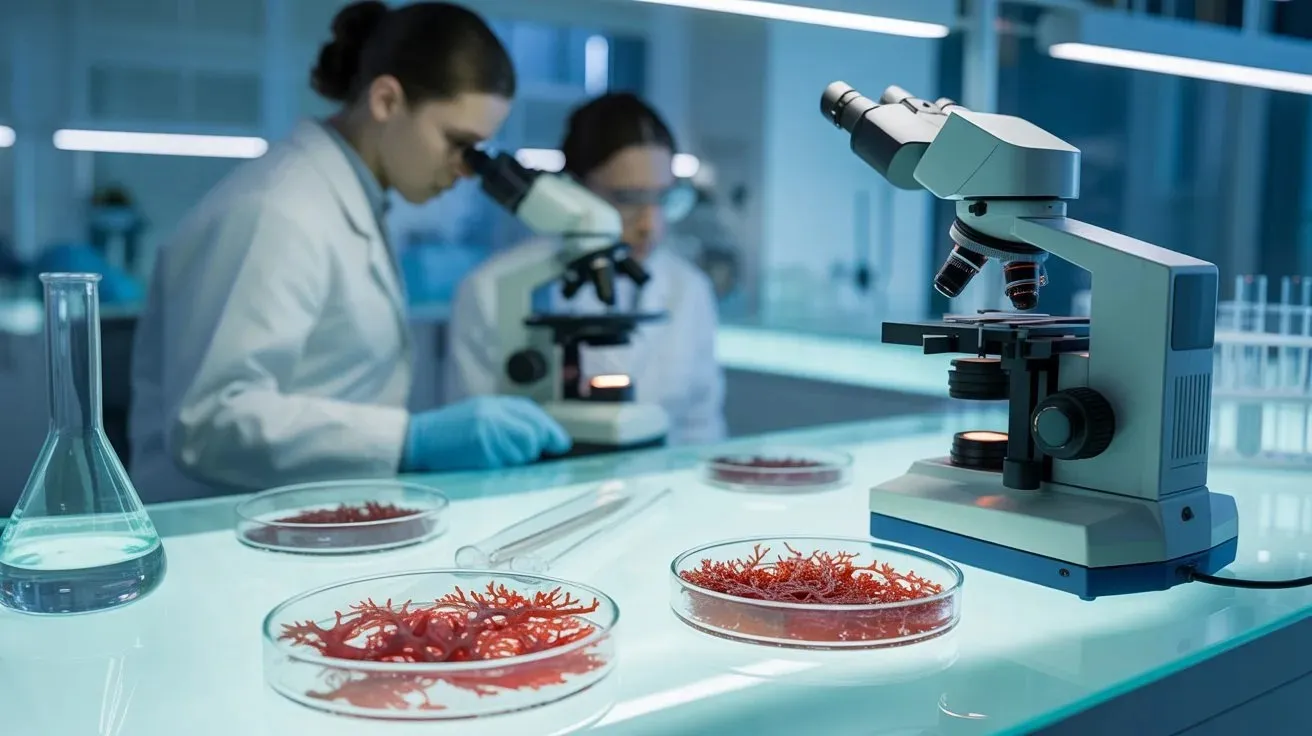 Laboratory testing process for organic dulse powder quality and marine ingredient analysis