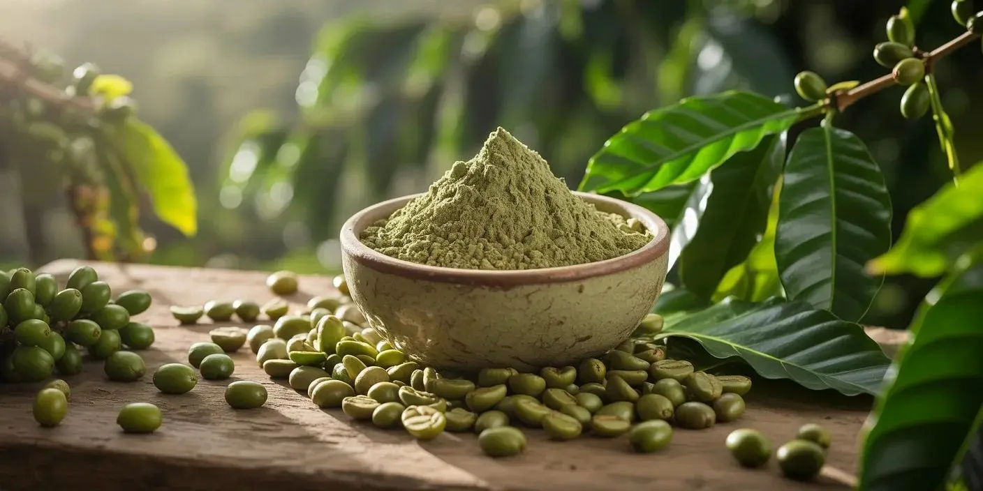 Green Coffee Beans Extract Powder 99% Caffeine, Anhydrous