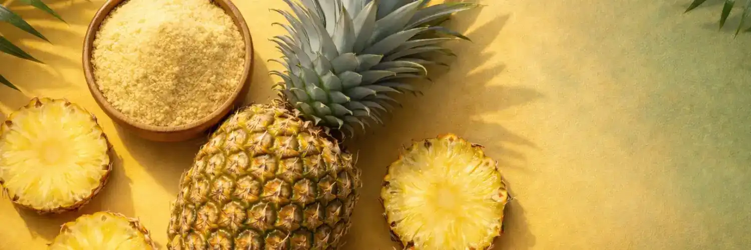 Fresh organic pineapples