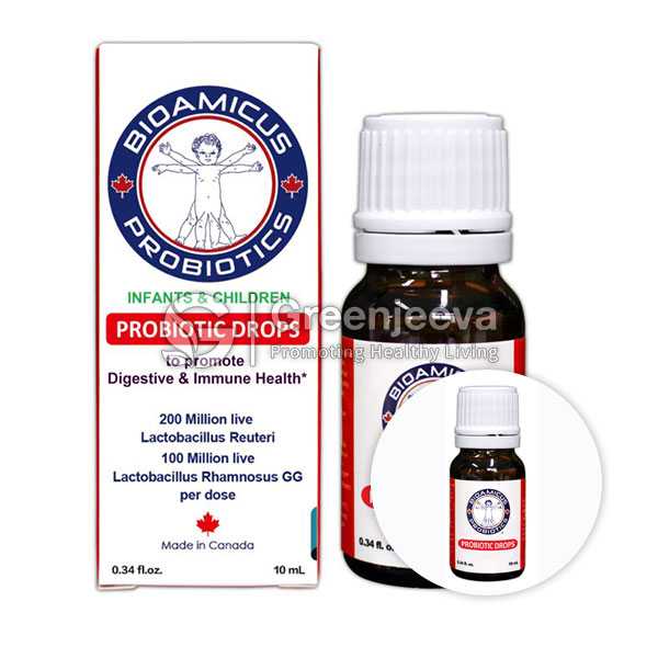 Reuteri with Vitamin D3 Probiotic Drop (200 Million CFU/Dose) 10ml - Euro Glass Dropper